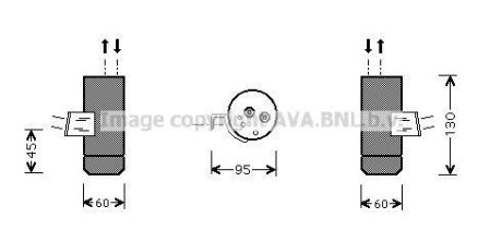 Осушувач, Система кондиціонування повітря AVA Cooling Systems MSD292 (фото 1)