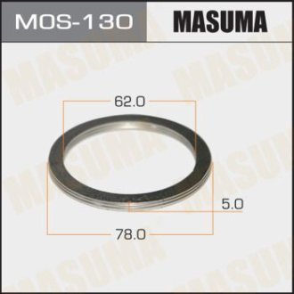 Кольцо глушителя (62x78x5) (MOS-130) Masuma MOS130 (фото 1)