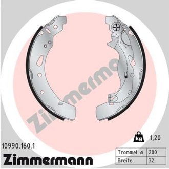 Гальмiвнi колодки барабаннi ZIMMERMANN Otto Zimmermann GmbH 109901601