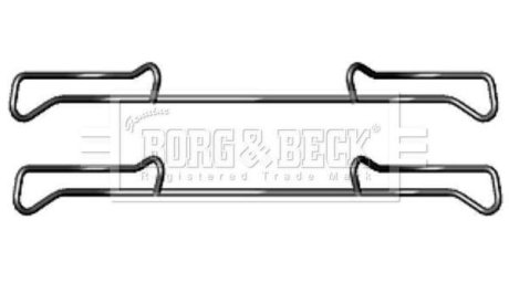 Ремкомплект гальмiвних колодок BORG&BECK BORG & BECK BBK1219