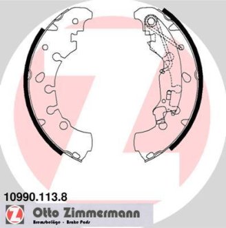 Гальмiвнi колодки барабаннi ZIMMERMANN Otto Zimmermann GmbH 109901138