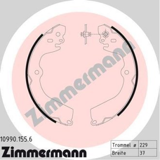 Гальмiвнi колодки барабаннi ZIMMERMANN Otto Zimmermann GmbH 109901556