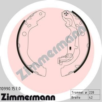 Гальмiвнi колодки барабаннi ZIMMERMANN Otto Zimmermann GmbH 109901570