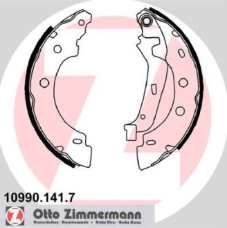 Гальмiвнi колодки барабаннi ZIMMERMANN Otto Zimmermann GmbH 109901417