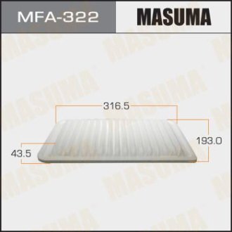 Фильтр воздушный A-199 (MFA-322) Masuma MFA322 (фото 1)