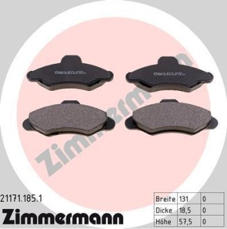 Гальмiвнi колодки дисковi ZIMMERMANN Otto Zimmermann GmbH 211711851