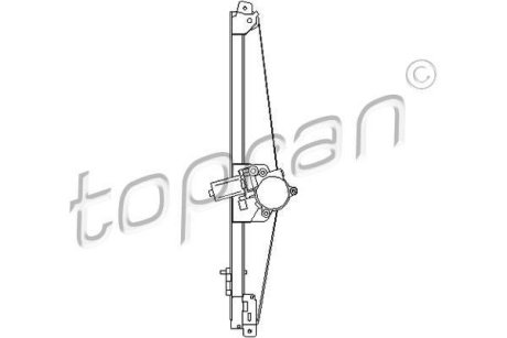 Склопiдйомник електричний, лiвий Topran 207363 (фото 1)