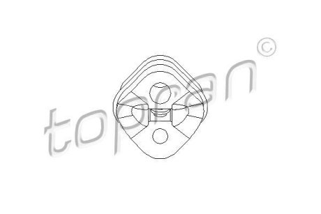 Кріплення вихлопної системи A2104920344 Topran 400233 (фото 1)