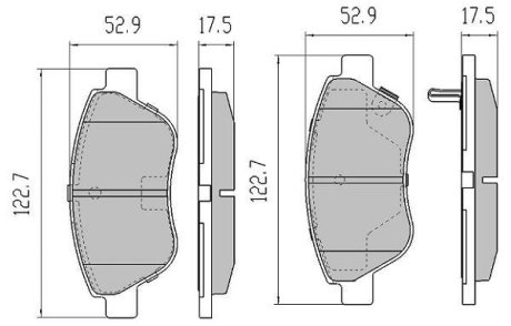 Колодки тормозные передние FBP-1218-01 Fremax FBP121801