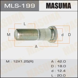 Шпилька колеса Suzuki (MLS-199) Masuma MLS199 (фото 1)
