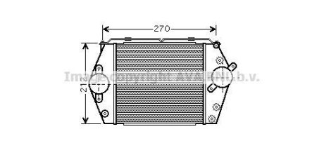 AVA MAZDA Інтеркулер 6 2.0 TD 02-07 AVA Cooling Systems MZ4188