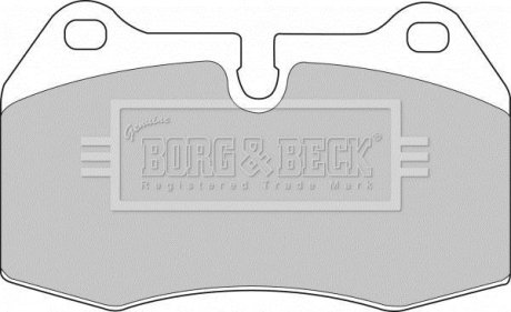 Гальмiвнi колодки дисковi BORG&BECK BORG & BECK BBP1596