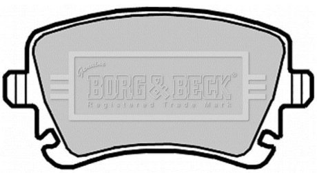 Гальмiвнi колодки дисковi BORG&BECK BORG & BECK BBP2139