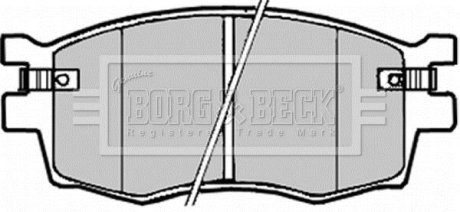 Гальмiвнi колодки дисковi BORG&BECK BORG & BECK BBP1923 (фото 1)