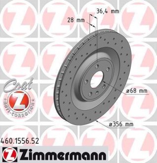 Гальмiвнi диски Sport Otto Zimmermann GmbH 460155652 (фото 1)