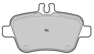 Колодки тормозные задние FBP-1870 Fremax FBP1870 (фото 1)