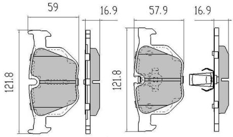 Колодки тормозные задние FBP-1389 Fremax FBP1389 (фото 1)