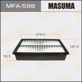 Фильтр воздушный (MFA-598) Masuma MFA598 (фото 1)