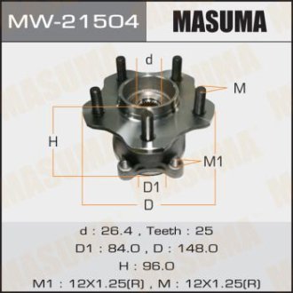 Ступица колеса (MW-21504) Masuma MW21504 (фото 1)
