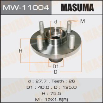Ступица колеса (MW-11004) Masuma MW11004 (фото 1)