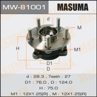 Ступица колеса (MW-81001) Masuma MW81001 (фото 1)