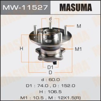 Ступица колеса (MW-11527) Masuma MW11527 (фото 1)