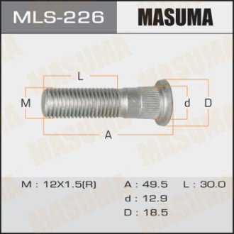 Шпилька колеса (MLS-226) Masuma MLS226