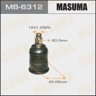 Опора шаровая (MB-6312) Masuma MB6312 (фото 1)