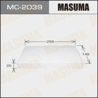 Фильтр салона (MC-2039) Masuma MC2039 (фото 1)