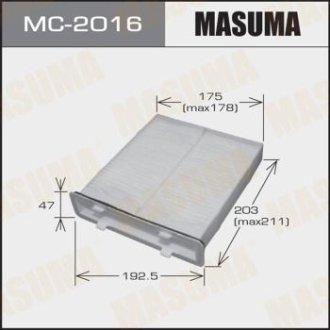 Фильтр салона (MC-2016) Masuma MC2016