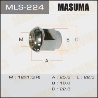 Гайка колеса (MLS-224) Masuma MLS224
