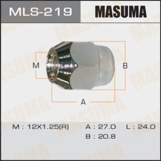 Гайка колеса (MLS-219) Masuma MLS219