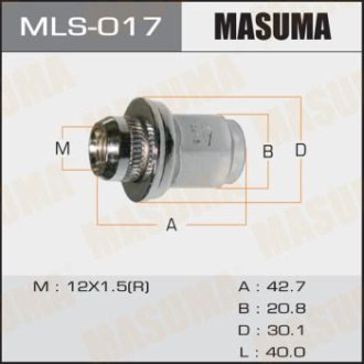 Гайка колеса (MLS-017) Masuma MLS017