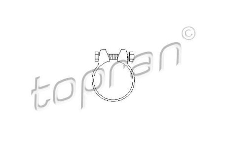 Хомут глушника d=45мм Topran 104182 (фото 1)