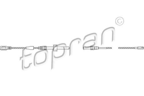 Трос ручного гальма Topran 109814 (фото 1)