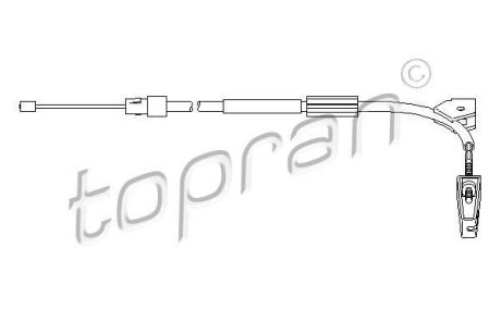 Трос ручного гальма Topran 407781 (фото 1)