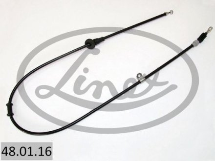 Трос ручника (передній) (R) Volvo S40/V40 95-04 (1590/1468mm) LINEX 48.01.16 (фото 1)
