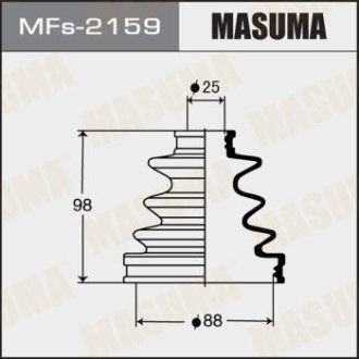Пыльник ШРУСа наружного (силикон) Toyota Camry (01-05), Prius (09-15) (MFs-2159) Masuma MFS2159