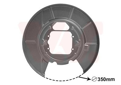 Захист диска гальмівного (заднього) (L) BMW X5 (E53) 00-06 Van Wezel 0685373 (фото 1)