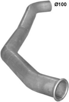 Труба выпускная глушителя MAN 13, 14 Ti, алюминизированная Polmostrow 68.31