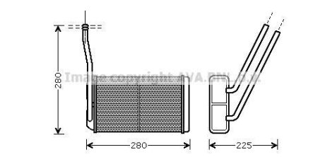 LAND ROVER радіатор обігрівача салону FREELANDER I 1.8 16V 4x4 AVA Cooling Systems AU6195 (фото 1)