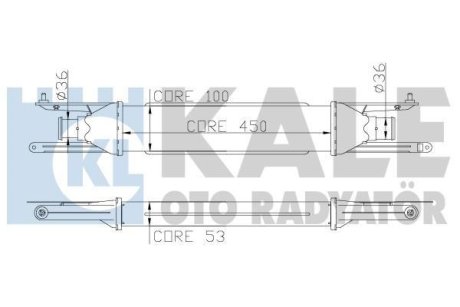 FIAT інтеркулер Grande Punto,Punto 1.3d 05- Kale Oto Radyator 345400 (фото 1)