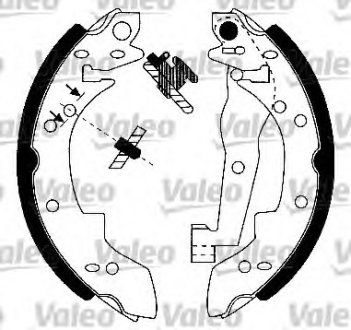 Комплект тормозных колодок VALEO 553660 (фото 1)