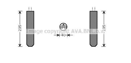 AVA Осушувач кондиціонера INFINITI FX35 (2003) 3.5 (вир-во AVA) AVA AVA Cooling Systems TOD017