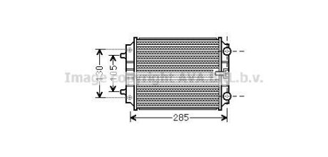 Радіатор, Система охолодження двигуна 8K0121212B AVA Cooling Systems AI2299 (фото 1)