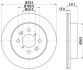 PRO OPEL Гальмівний диск передн. AGILA (A) 00-, SUBARU, SUZUKI Hella 8DD 355 111-591 (фото 1)